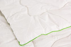 Bambu Çift Kişilik Beyaz Yastık Yorgan Seti Çift Kişilik Yorgan + 2 Yastık - Thumbnail