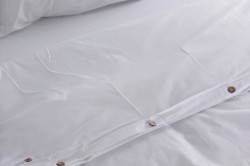 Celia Pamuk Luxury Nevresim Setleri Beyaz - Thumbnail