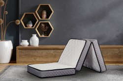 Deluxe Kuştüyü Sünger Katlanır Yatağı 90x190 Cm - Thumbnail