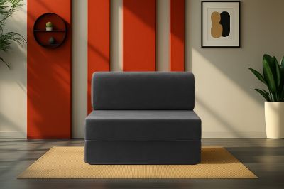 Sleeptown - Magic Tek Kişilik Katlanır Yataklı Koltuk Antrasit