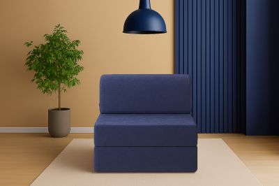 Sleeptown - Magic Tek Kişilik Katlanır Yataklı Koltuk Mavi