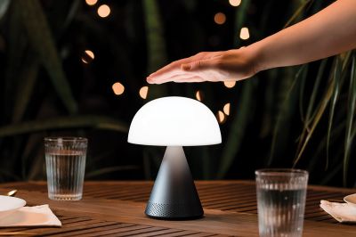 Lexon - Mina Lamp M Metalik Gri