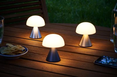 Lexon - Mina Lamp Metalik Gri