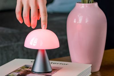 Lexon - Mina Lamp M Metalik Gri