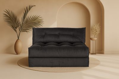 Sleeptown - Mocca Çift Kişilik Katlanır Yatak & Uzanma Koltuğu Antrasit