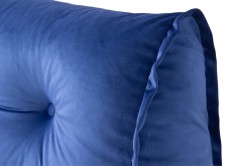 Mocca Tek Kişilik Katlanır Yatak & Uzanma Koltuğu Mavi - Thumbnail