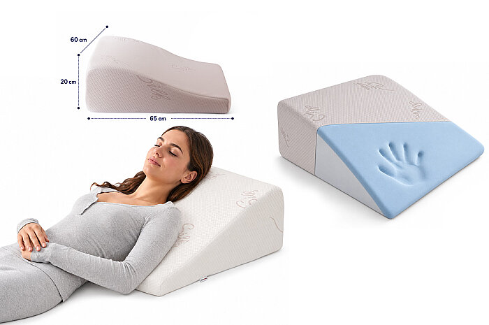 Visco Reflux Dik Açılı Tencel Kumaş Reflü Yastığı - 6